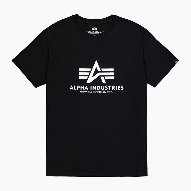 Maglietta Alpha Industries Basic nera da uomo 7