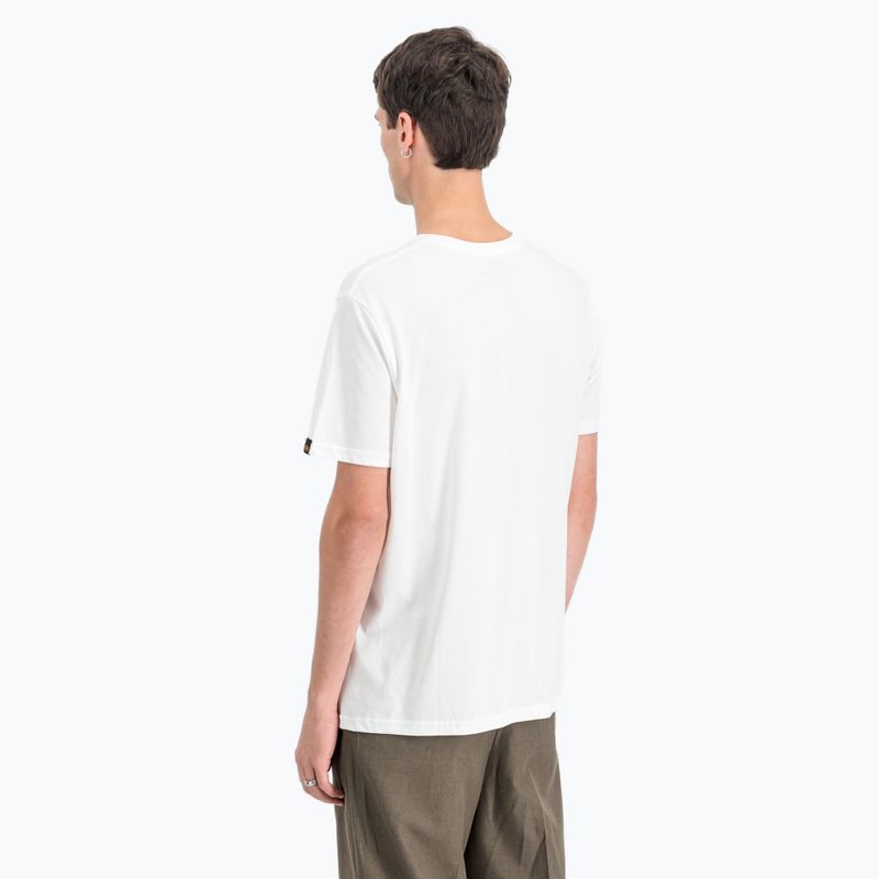 Maglietta Alpha Industries Basic bianca da uomo 5