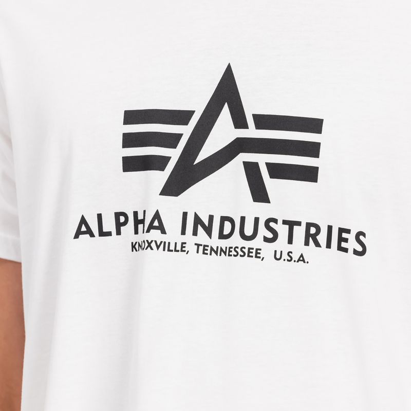 Maglietta Alpha Industries Basic bianca da uomo 6