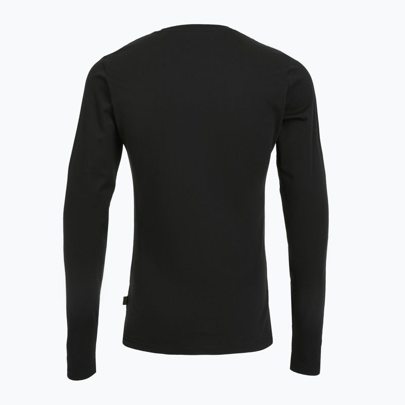Alpha Industries Basic T Uomo Polo nera a maniche lunghe 2