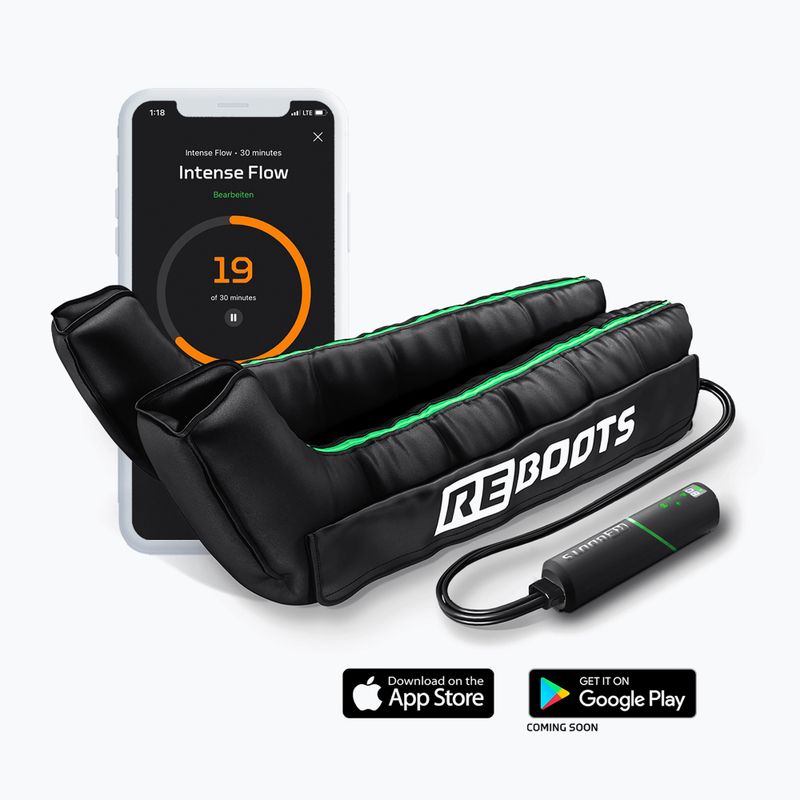 Gambali per il drenaggio linfatico REBOOTS Go Lite black/white/green 2