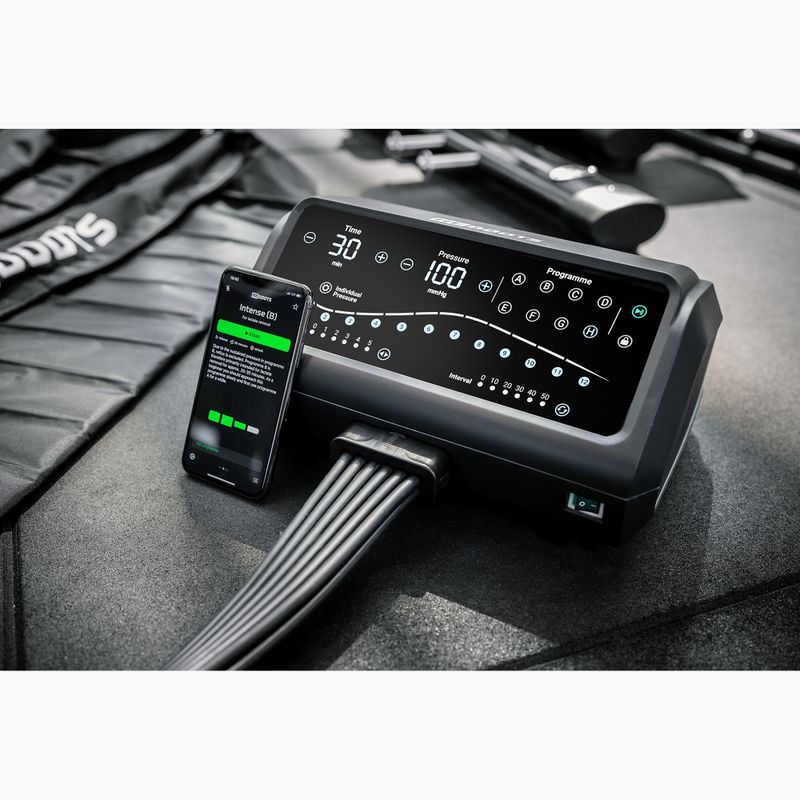 Gambali per il drenaggio linfatico REBOOTS One Pro Recovery Pants 2.0 2025 Edition black/white/green 6