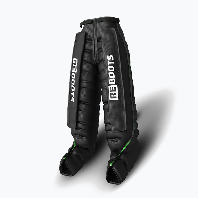 Gambali per il drenaggio linfatico REBOOTS Go Lite Recovery Pants 2.0 2025 Edition black/white/green 2