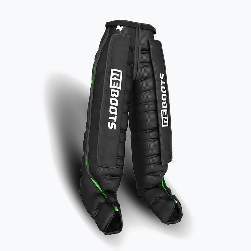 Gambali per il drenaggio linfatico REBOOTS Go Lite Recovery Pants 2.0 2025 Edition black/white/green 3
