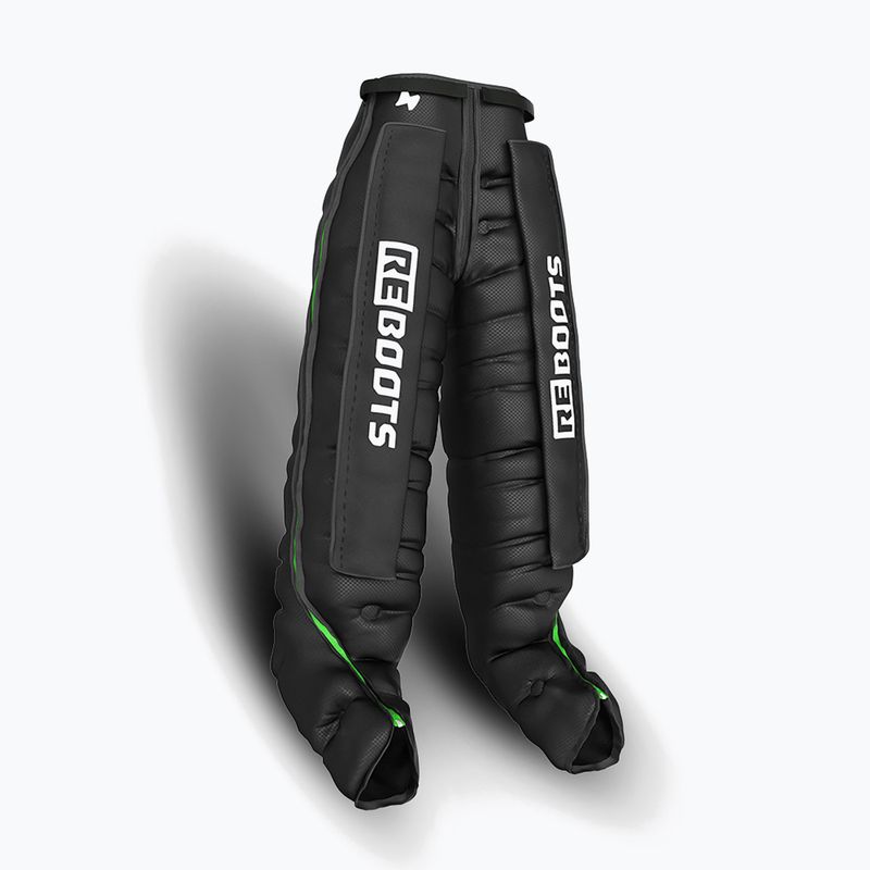 Gambali per il drenaggio linfatico REBOOTS Go Lite Recovery Pants 2.0 2025 Edition black/white/green 4