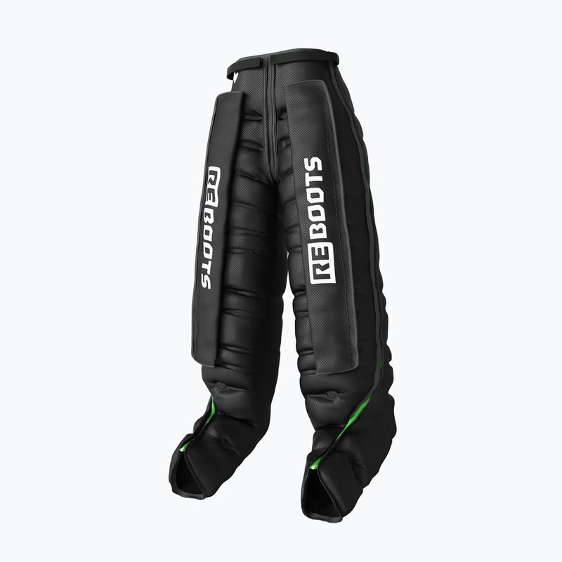 Gambali per il drenaggio linfatico REBOOTS Go Lite Recovery Pants 2.0 2025 Edition black/white/green 5