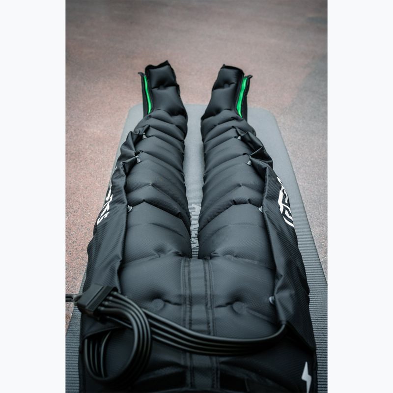 Gambali per il drenaggio linfatico REBOOTS Go Lite Recovery Pants 2.0 2025 Edition black/white/green 11