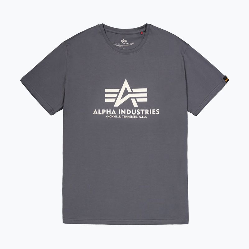 Maglietta Alpha Industries Basic uomo grigio-nero 8