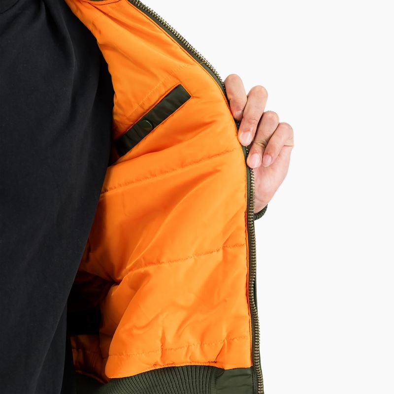 Alpha Industries MA-1 VF 59 Vintage Fit Bomber giacca da uomo verde scuro 5
