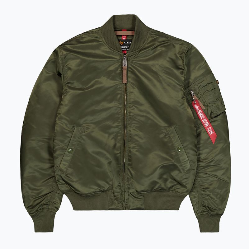 Alpha Industries MA-1 VF 59 Vintage Fit Bomber giacca da uomo verde scuro 6