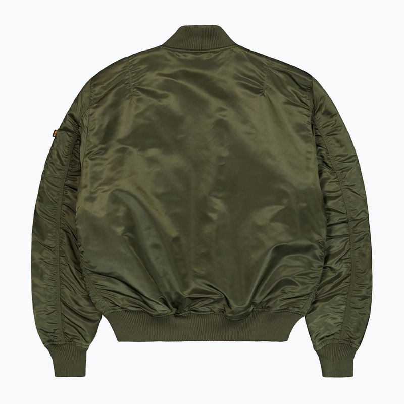 Alpha Industries MA-1 VF 59 Vintage Fit Bomber giacca da uomo verde scuro 7