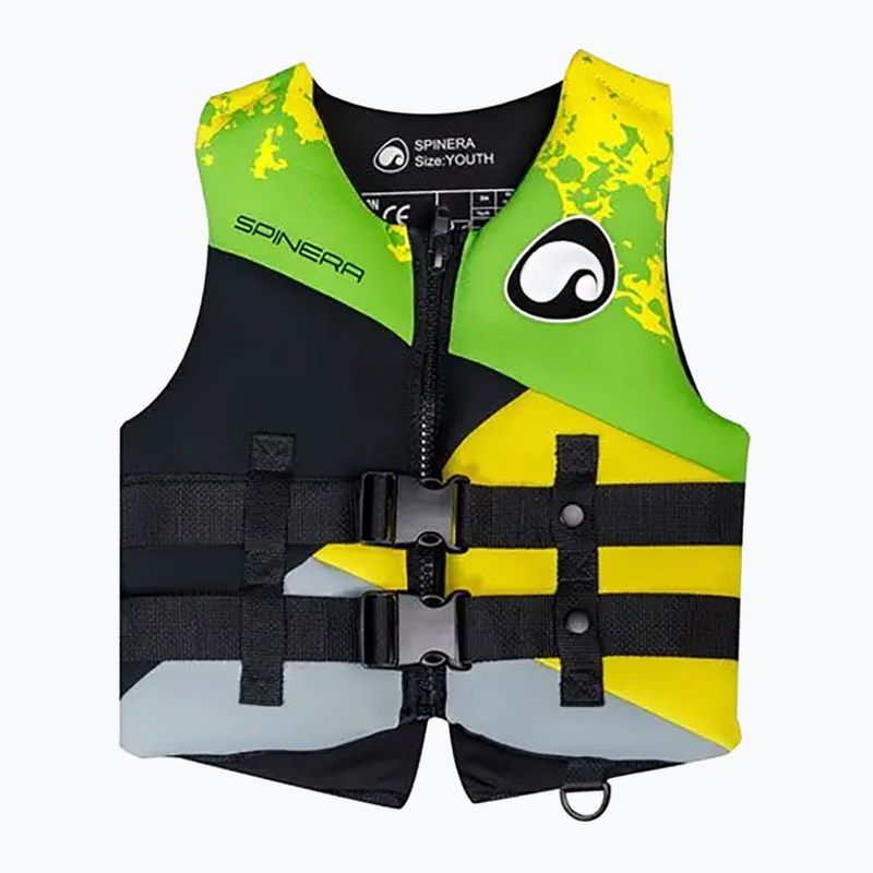 SPINERA Gilet di sicurezza per bambini in neoprene 50N verde/giallo