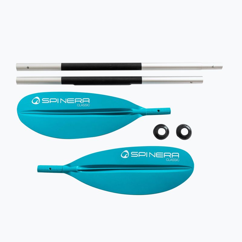 SPINERA Kayak Classic Alu 4D blu pagaia da kayak in 4 parti 2
