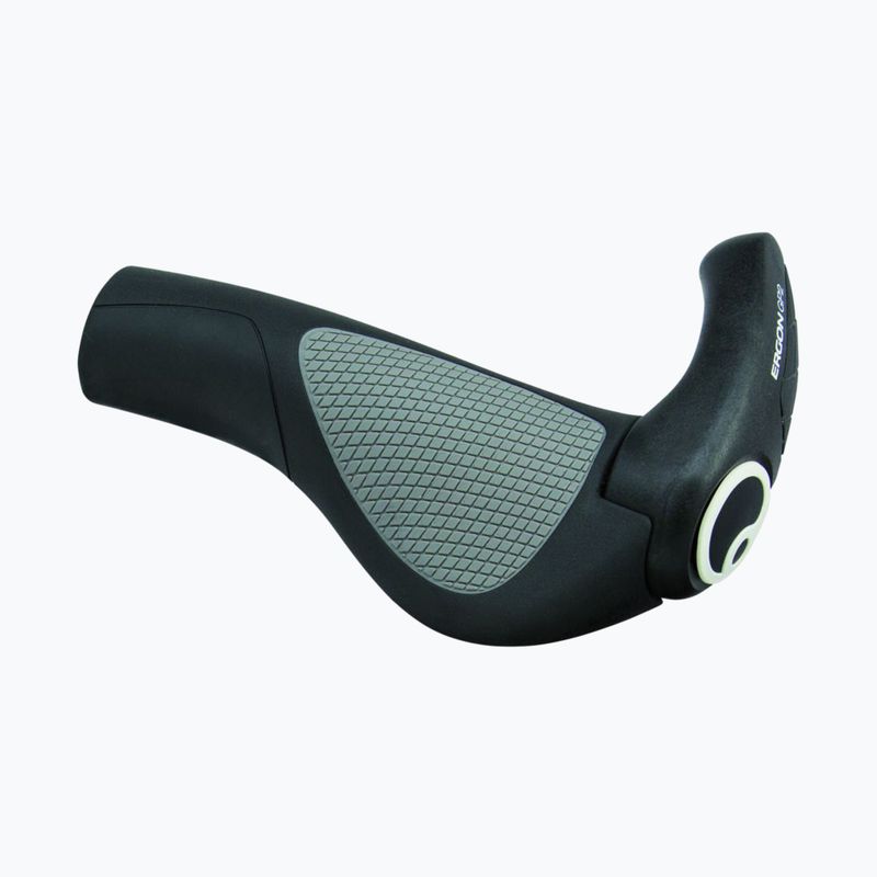 Manopole del manubrio Ergon GP2 nero/grigio 3