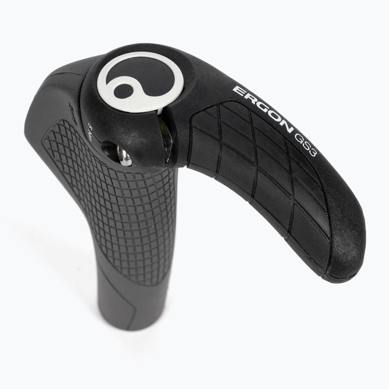 Manopole del manubrio Ergon GS3 grigio/nero 2