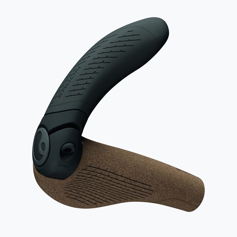 Manopole del manubrio Ergon GP4 Evo Biokork black/grey 3