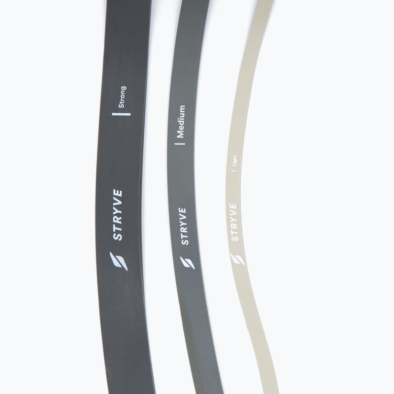 Set di bande elastiche per allenamento STRYVE Power Band 3 pack blackgrey/beige 4