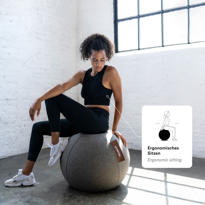 STRYVE Active Ball 65 cm grigio pietra 10