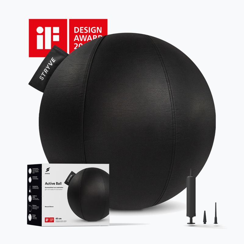 Palla da ginnastica STRYVE Active 65 cm black 4