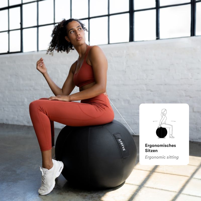 Palla da ginnastica STRYVE Active 70 cm black 6