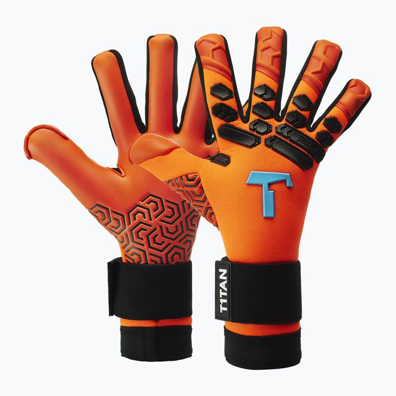 Guanto da portiere arancione T1TAN Shocking Beast 2.0 4