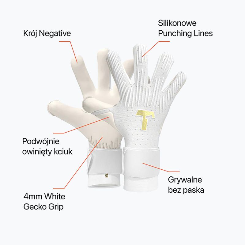 T1TAN Guanti da portiere Rebel 2.0 Bianco-Out bianco 3