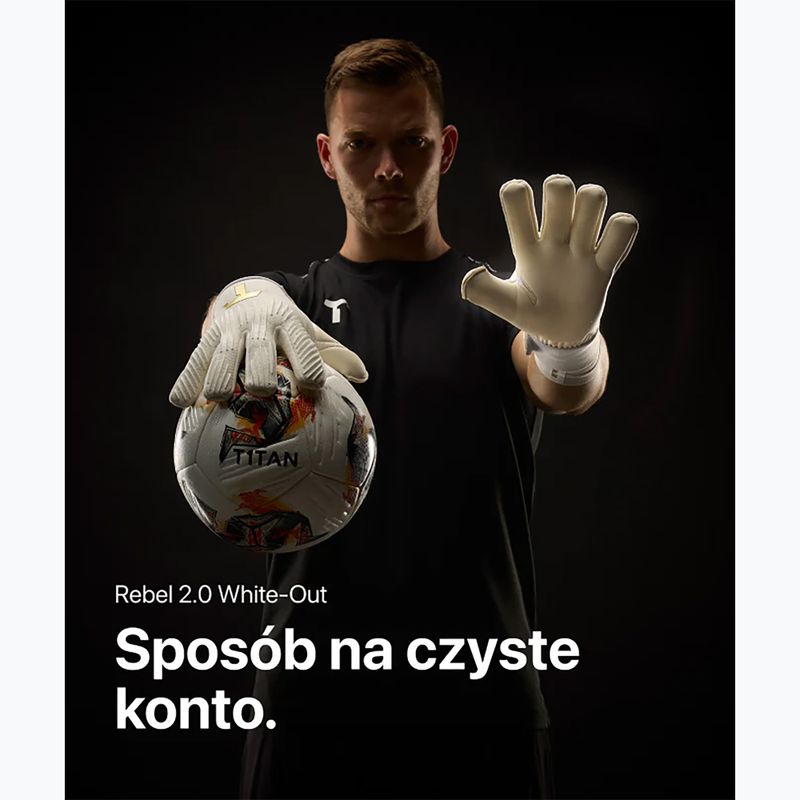 T1TAN Guanti da portiere Rebel 2.0 Bianco-Out bianco 6