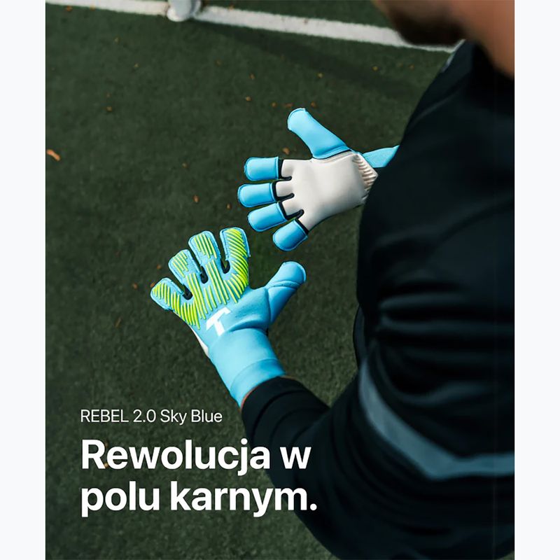 T1TAN Rebel 2.0 Sky Blue FP guanto da portiere blu 6