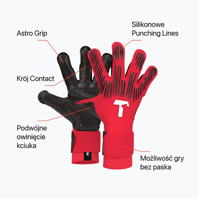 T1TAN Guanti da portiere Rebel 2.0 Rosso solare 2