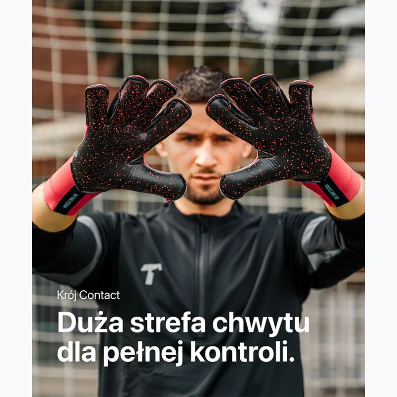 T1TAN Guanti da portiere Rebel 2.0 Rosso solare 5