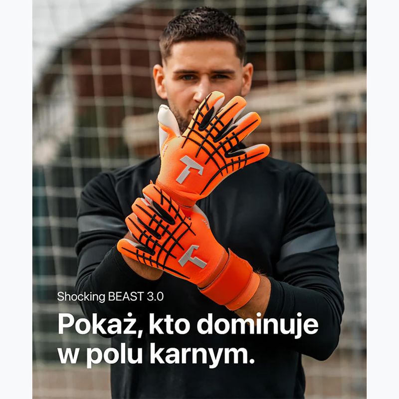 Guanti da portiere T1TAN Shocking Beast 3.0 arancio/bianco 5