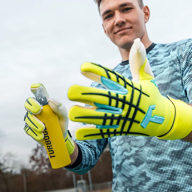 Guanti da portiere T1TAN Fluo Beast 3.0 fluorescent yellow/white 5