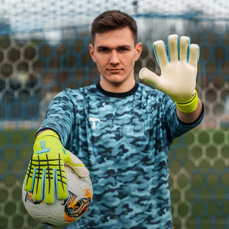 Guanti da portiere T1TAN Fluo Beast 3.0 FP fluorescent yellow/white 3