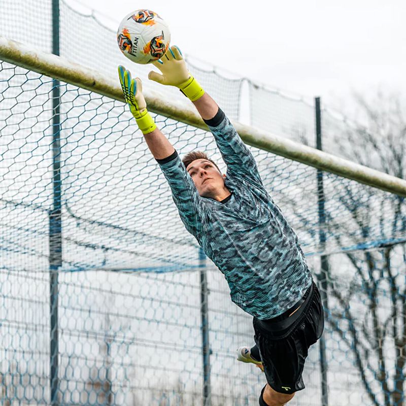 Guanti da portiere T1TAN Fluo Beast 3.0 FP fluorescent yellow/white 5