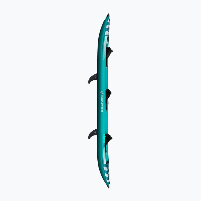 SPINERA Hybris 475 kayak gonfiabile per 3 persone di colore verde acqua/bianco/grigio 4
