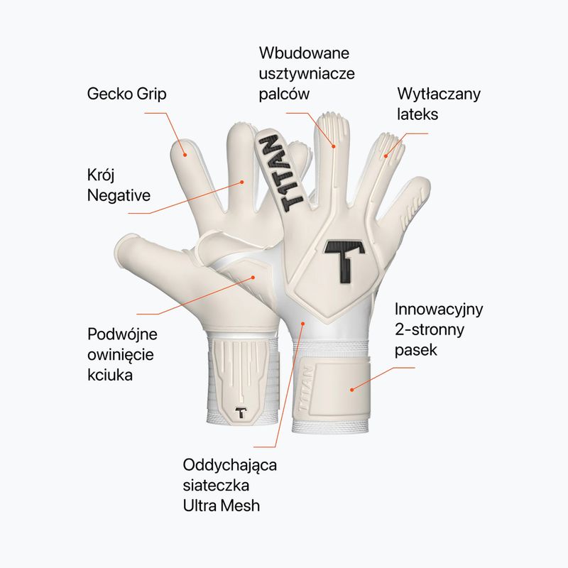 Guanti da portiere T1TAN Legend 1.0 FP white out (fp) 2