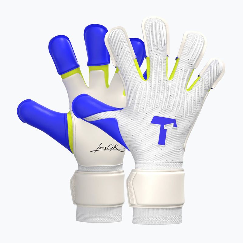 Guanti da portiere T1TAN Rebel 2.0 X LORIS_GK white/blue/yellow