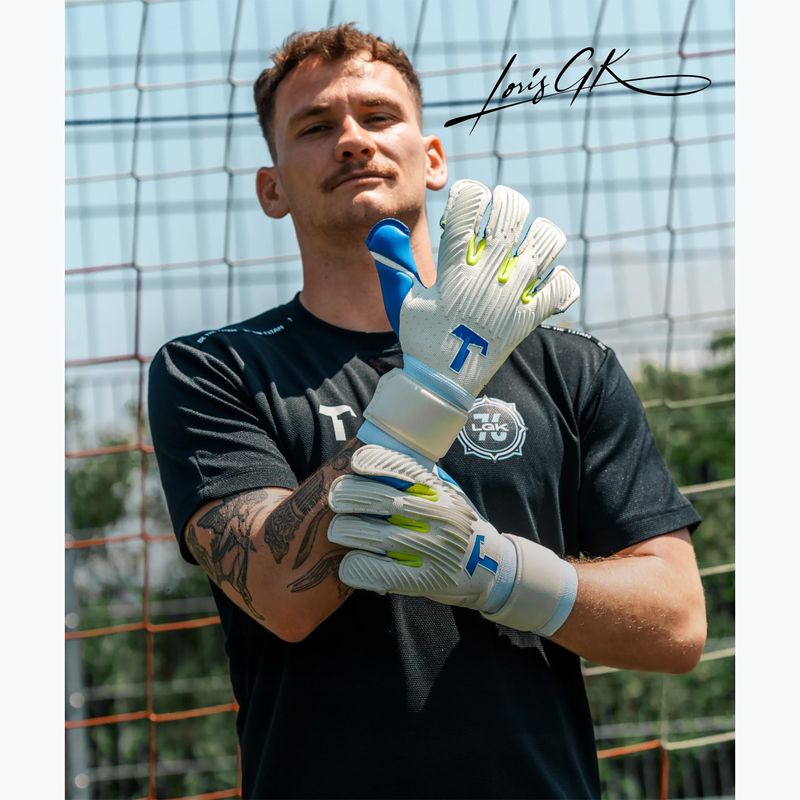 Guanti da portiere T1TAN Rebel 2.0 X LORIS_GK white/blue/yellow 4