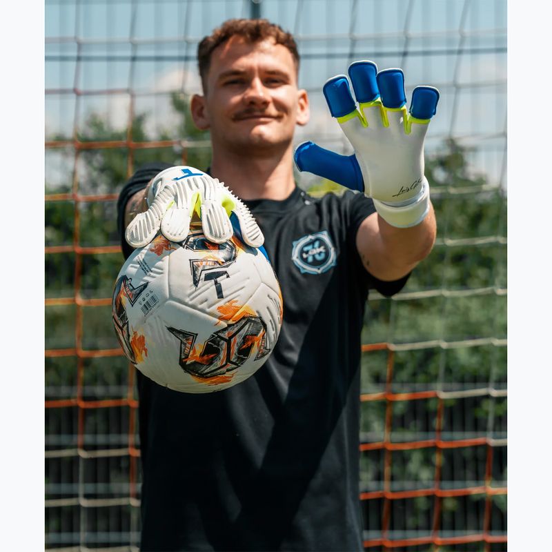 Guanti da portiere T1TAN Rebel 2.0 X LORIS_GK white/blue/yellow 5