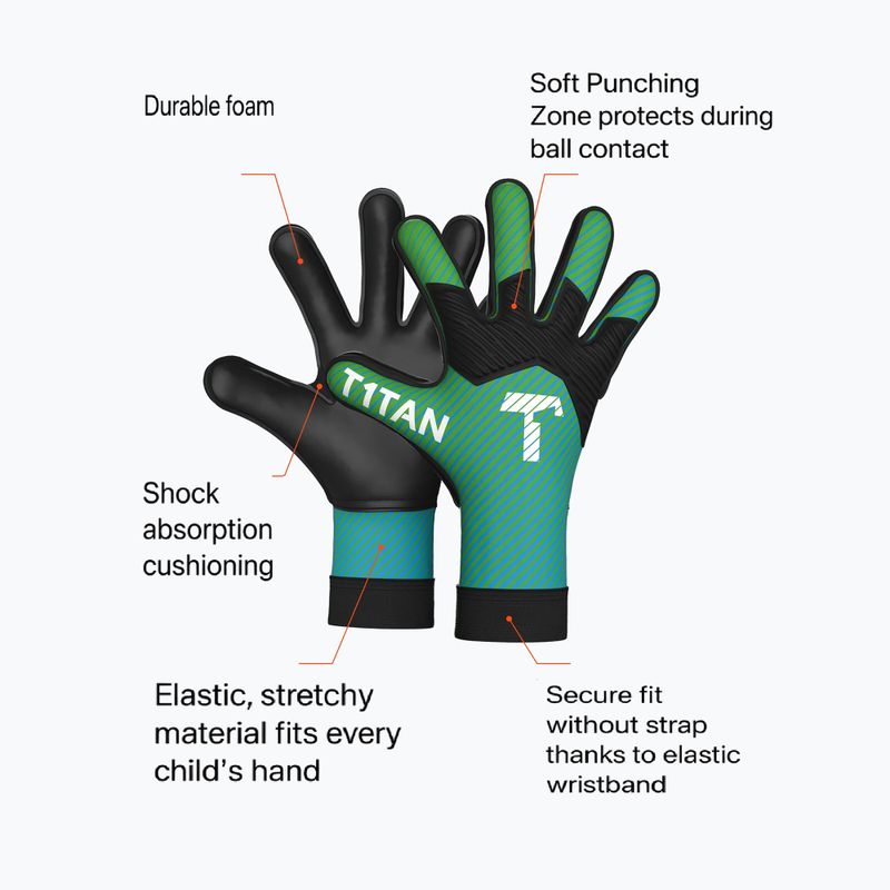 Guanti da portiere T1TAN AROX 1.0 green 2