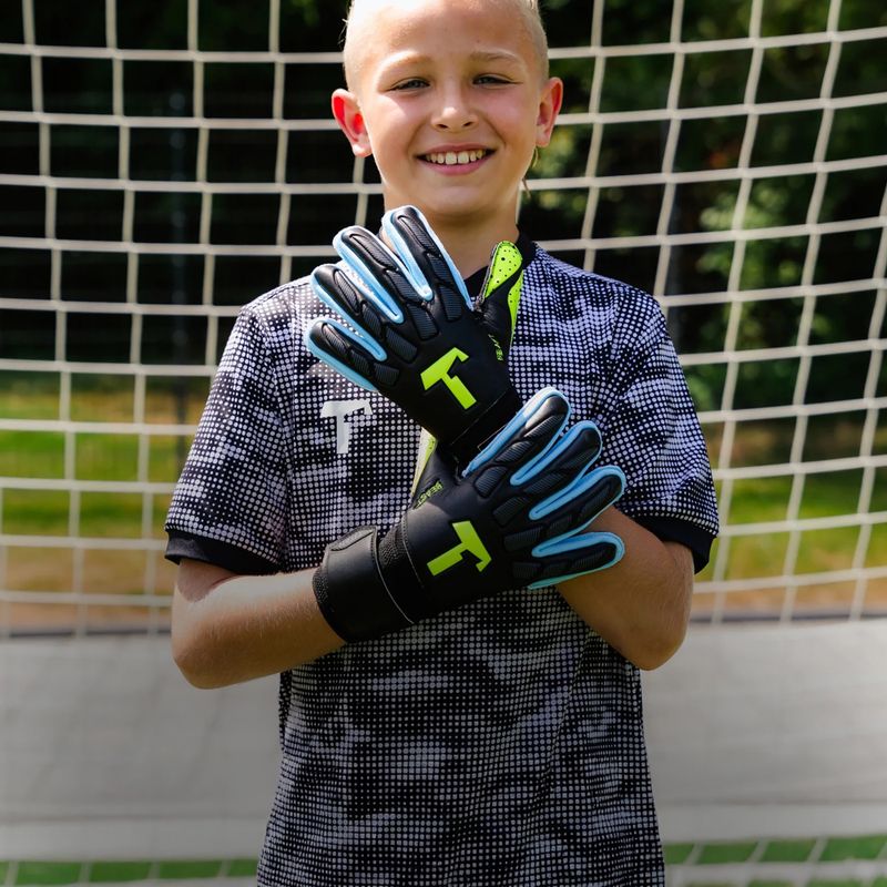 Guanti da portiere per bambini T1TAN Beast 4.0 FP Jr electric yellow 2