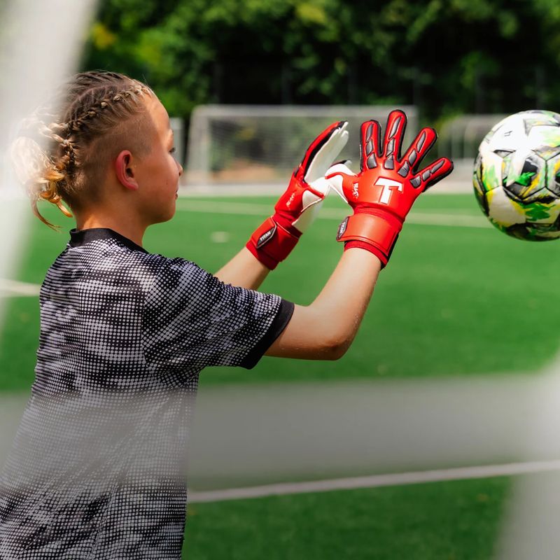 Guanti da portiere per bambini T1TAN Beast 4.0 Jr demon red 2