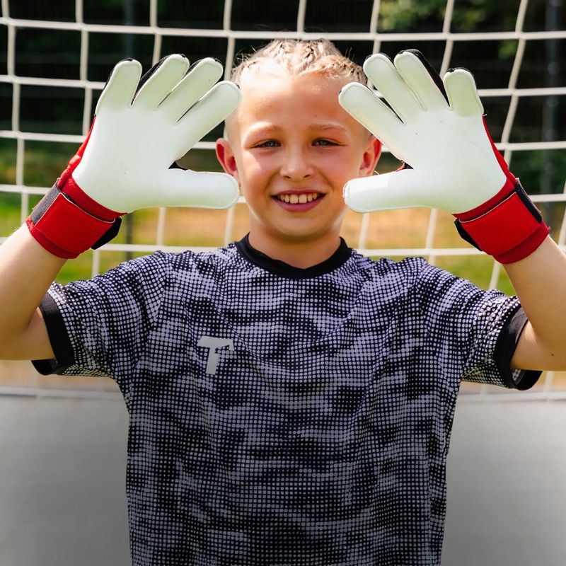 Guanti da portiere per bambini T1TAN Beast 4.0 Jr demon red 3