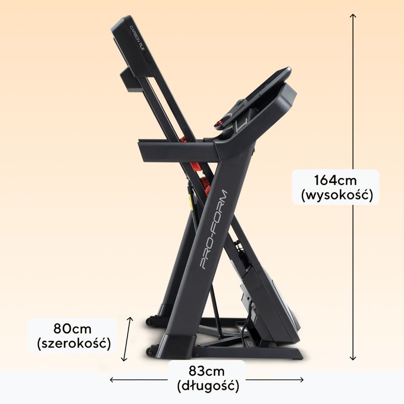 Tapis roulant elettrico ProForm Carbon TL black 7