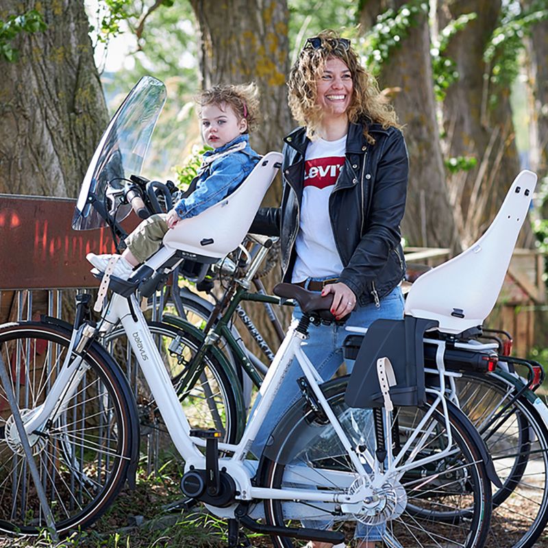 Sella per bicicletta Urban Iki U-214058 bianco/nero 9