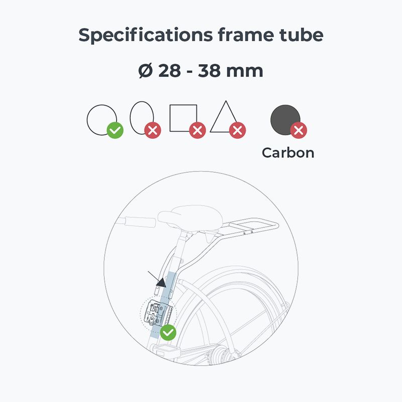 Sella per bicicletta Urban Iki U-me grigio/nero 3