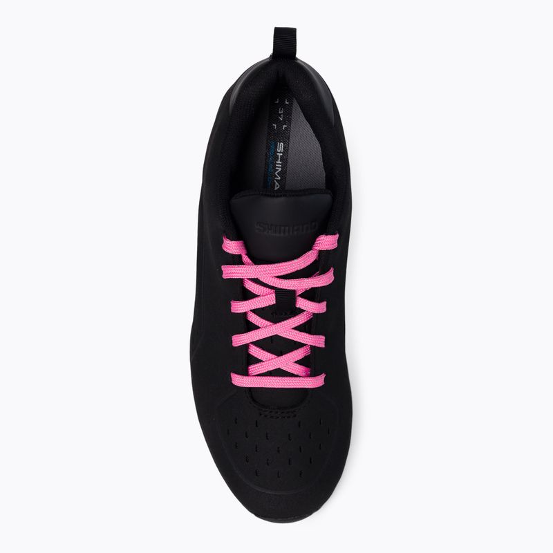 Scarpe da ciclismo con piattaforma da donna Shimano SH-CT500W nero 7