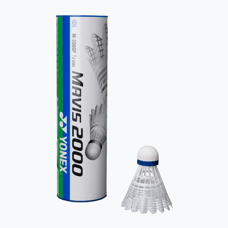 YONEX volani da badminton Mavis 2000 slow 6 pz. bianco 3