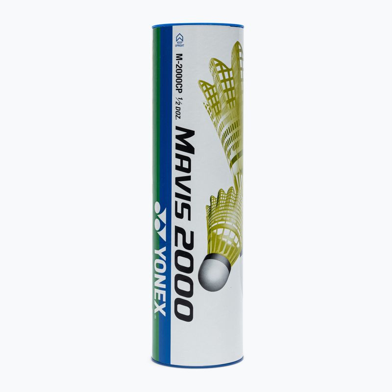 Volani da badminton YONEX Mavis 2000 Y medio 6 pz. giallo