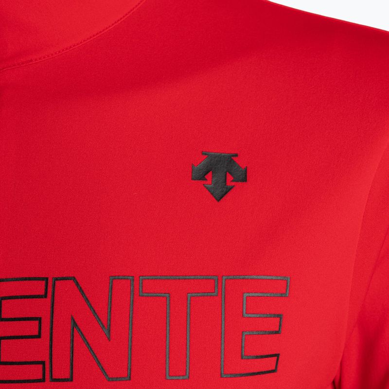 Felpa Descente da uomo Descente 1/4 Zip rosso elettrico 4